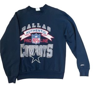 DALLAS COWBOYS navy blue large crewneck